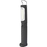 KUNZER PL-023.2 Schwarz Arbeitslampe – COB-Technik Werkstatt-Taschen-Leuchte mit 300lm Lichtstärke und 10h Leuchtdauer