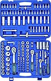 Kunzer 7SS172 Steckschlüsselsatz-Set 172-teilig, CrMo-Stahl - Koffer mit Umschaltknarre, Ratsch, Steckschlüssel, Bitsatz